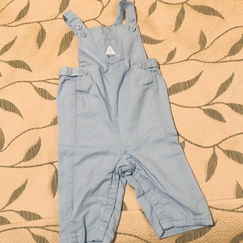 Janie and Jack Light Blue Overalls